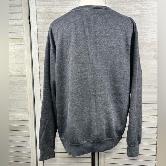 PRAIRIE MOUNTAIN Utah Wasatch Mountains Crewneck Sweatshirt Charcoal Gray-Medium - Picture 3 of 4